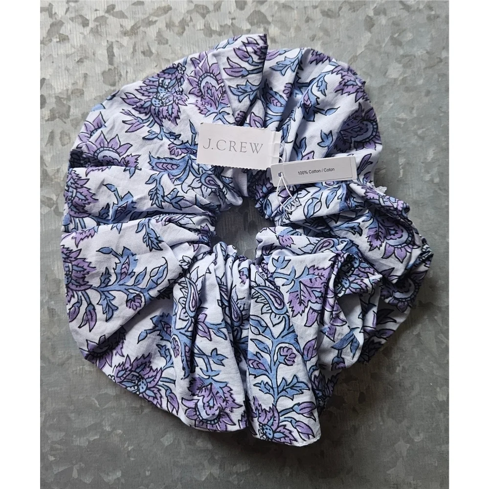 J. Crew Oversized Printed Scrunchie